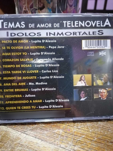 Cd Temas De Telenovela Julissa Lupita Dalessio Fernando Alle (Usado)