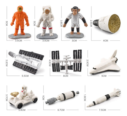 10 Uds Estatuilla De Estatua Nave Espacial Modelo