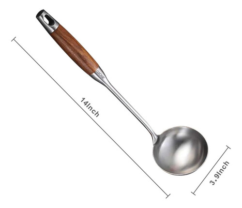 Cucharón De Sopa De Acero Inoxidable Resistente Al Calor