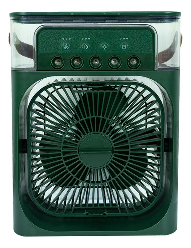 Mini Ar Condicionado Ventilador Umidificador Climatizador Cor Verde