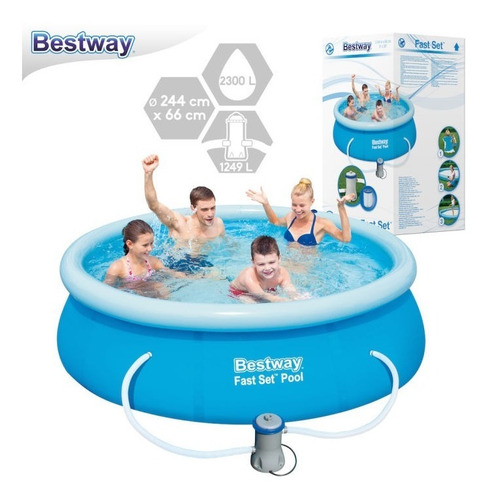 Piscina Familiar Bestway 244 X 66