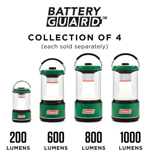 Linterna Coleman Led Con Tecnología Batteryguard, Resistente