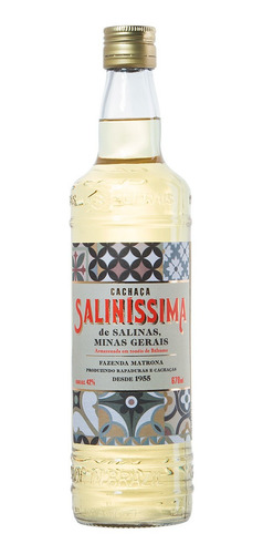 Cachaça Salinissima Ouro 670ml