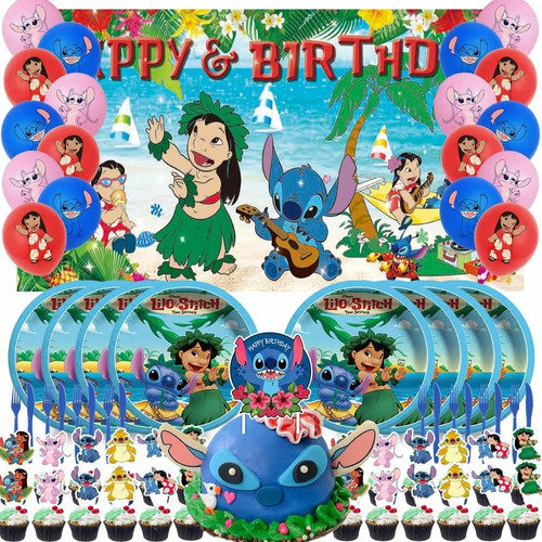 Lilo And Stitch Party Supplies Decoraciones Platos Banner Ca