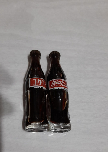 Lote 2 Botellas Coca Cola Miniaturas Década 80