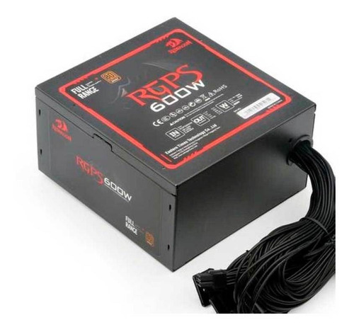 Fonte Redragon Rgps 600w 80 Plus Bronze Pfc Ativo Gc-ps002-1