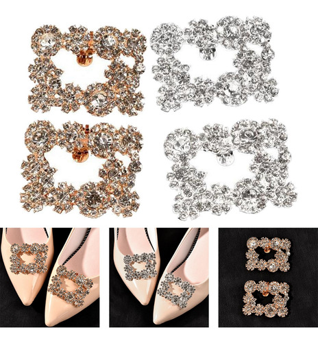 4 Piezas De Zapatos De Moda Clips Zapatos Encanto Diy