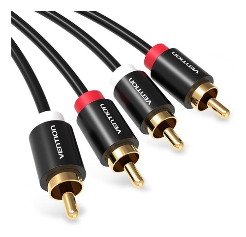Cable Audio 2rca A 2rca Vention Machos Sonido 3m 10 Piezas