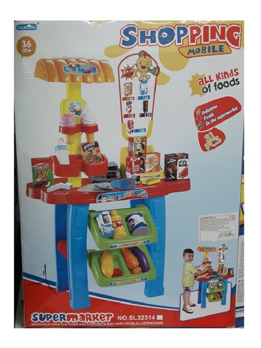 Juego De Supermercado Con Accesorios 71cms De Alto