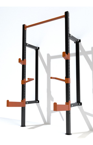 Media Jaula Crossfit Rack Sentadillas Plegable Vertical Gym