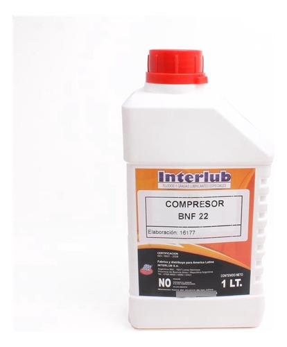 Aceite Para Compresores Bnf 22 X 1lt