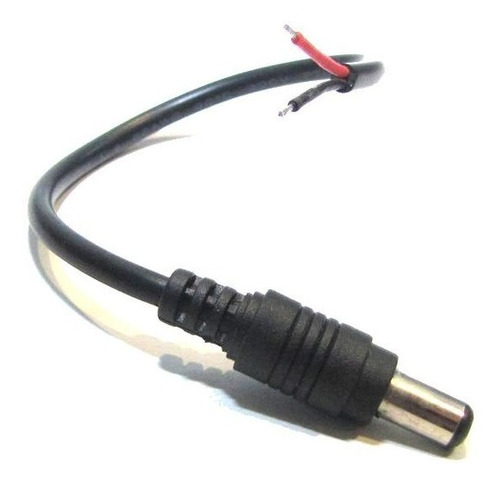 Cabo Força Dc Plug Macho 15cm P/ Câmera Vigilância Cftv Led