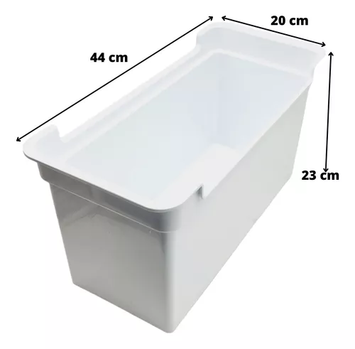 Canasto Organizador Congelador - Incluye Tapa (44x23x20cm)