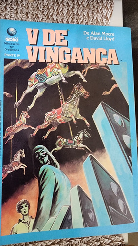 Livro Hq V De Vingança Minissérie Completa 5 Partes Globo (Usado)