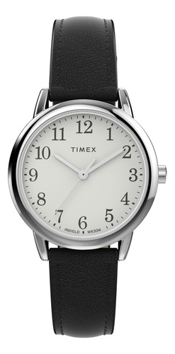 Reloj Timex Easy Reader Para Mujer, Funda De 30 Mm Y Correa