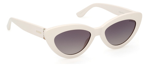 Lentes De Sol Verde Degradados Guess Gu790521p Color Blanco Varilla Blanco Armazón Blanco