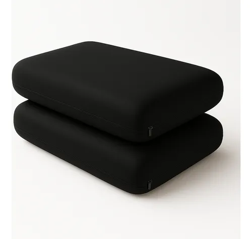 Combo X2 Almohadas Viscoelástica Inteligentes 60x35 Negra