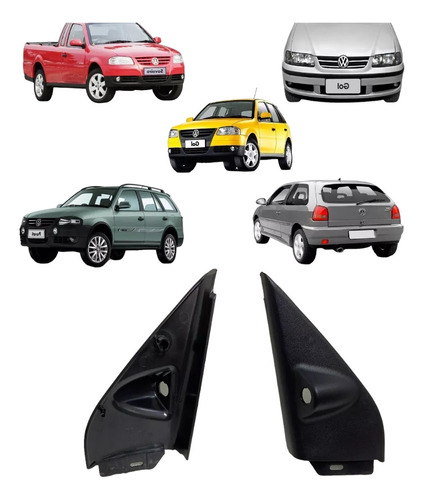 Moldura Acabamento Retrovisor Gol Parati G2 G3 G4 Esquerd 4p