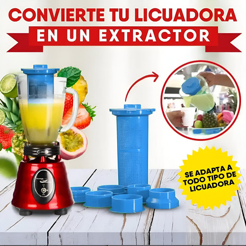 Filtro Para Licuadora Extractor Azul