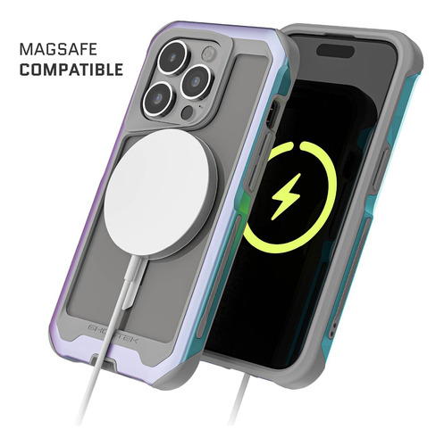 . Funda Ghostek Atomic Para iPhone 15 Pro Aluminio Prismatic