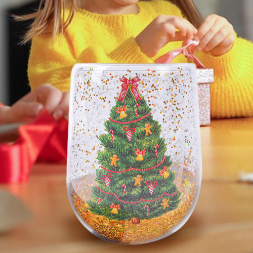Taza De Cristal Para Árbol De Navidad, Regalos De
