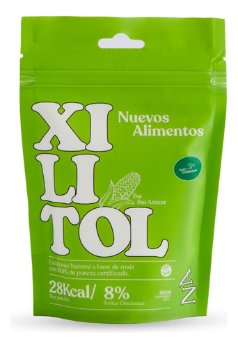 Xilitol Sin Azúcar Endulzante Natural Apto Diabético 150gr