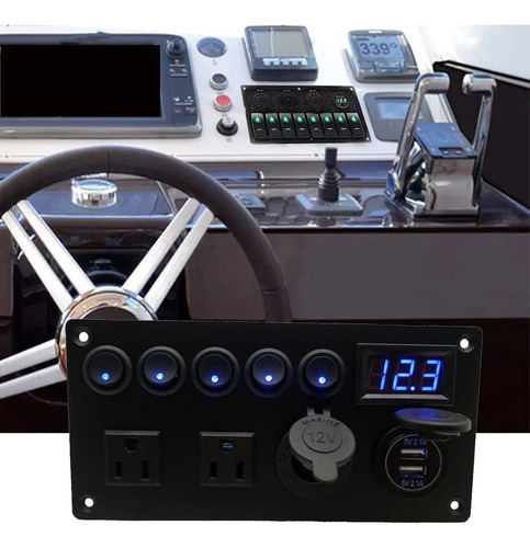 Panel De Interruptor Ip68 Multipropósito 5 Gang 12v/24v