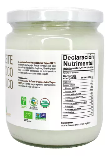 GNC, NBF, Aceite de Coco Orgánico