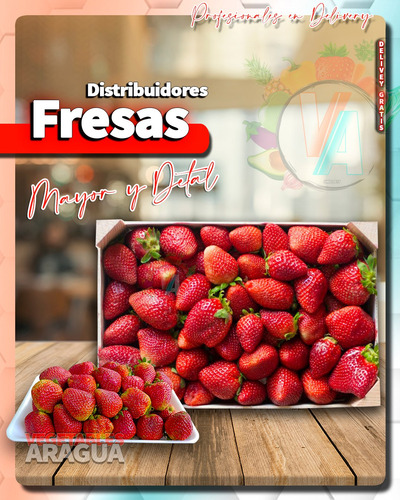 Imagen 1 de 7 de Fresas Por Cesta (al Mayor)