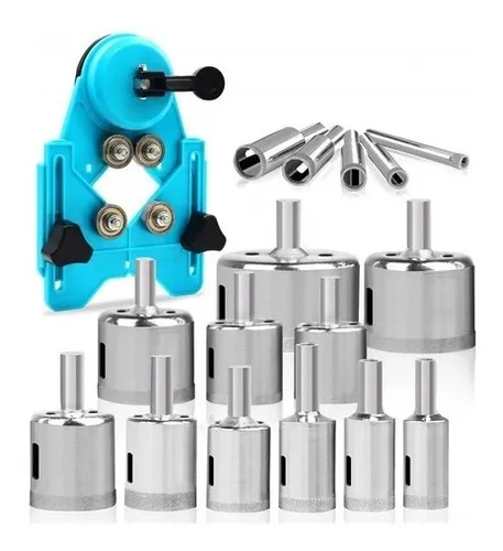 comprar Brocas Diamantadas Set 15 Pz + Guia De Perforacion 