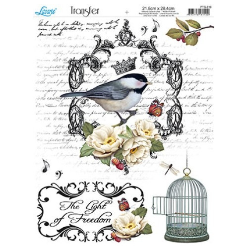 Papel Transfer Para Decoupage Litoarte  - Ptg-019