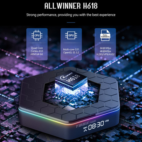 T95z Android 12 Box 8k Allwinner H618 2 4g 5g Wifi 6 Bt