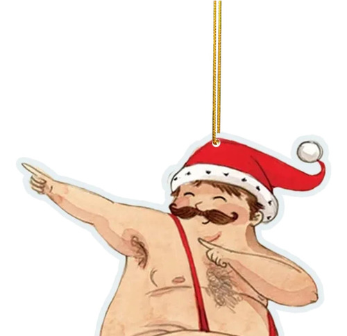 2 Paquetes De 2 A 6 Adornos Navideños Para Árboles Divertido