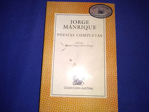 Jorge Manrique.- Poesías Completas.