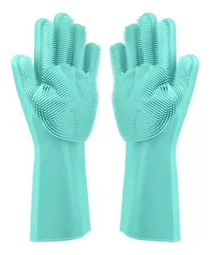 Guantes De Silicona Multiusos Mágicos Lavar Loza Limpia Baño