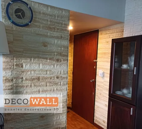 Placa Revestimiento Pared Autoadhesiva Impermeable Decowall