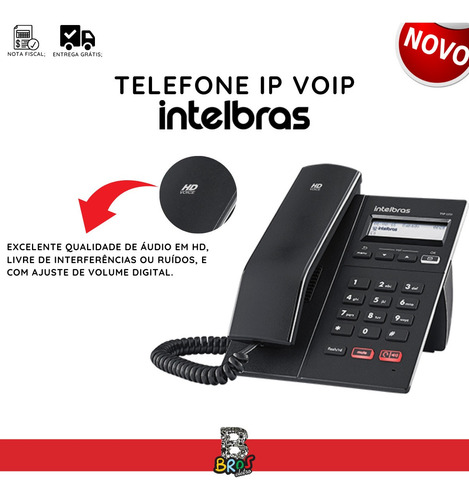 Imagem 4 de 7 de Aparelho Telefone Fixo Áudio Hd Viva Voz Voip Frete Rápido