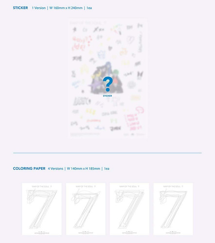 K-pop Bts Map Of The Soul 7 Version 2 Albumgift-extra