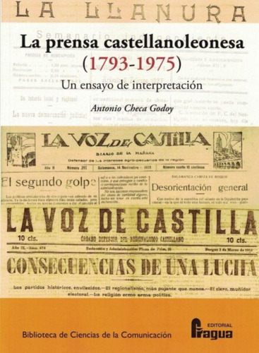 Libro La Prensa Castellanoleonesa (1793-1975) Un Ensayo De I