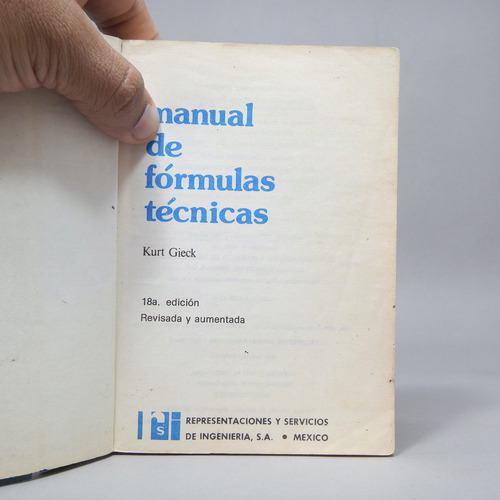 Manual De Fórmulas Técnicas Kurt Gieck 1981 C2