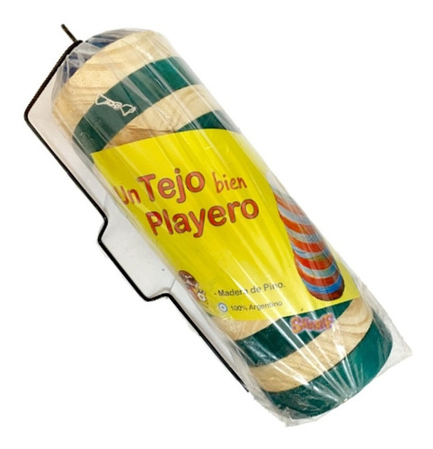 Juego De Tejo Playero Grande Madera C/ Gancho Sharif Express