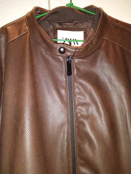 jaqueta de couro zara masculina