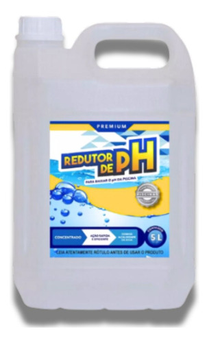 Ajustar Ph Piscina Com Redutor Concentrado Vodocia 5 Litros