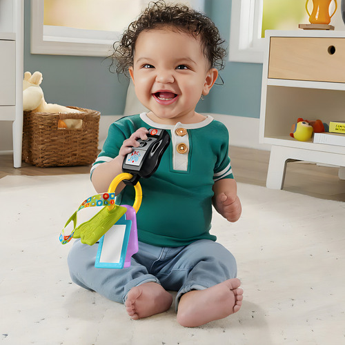 Llavero de plástico Mattel Baby Teether Hwy39, 1 unidad, color lila
