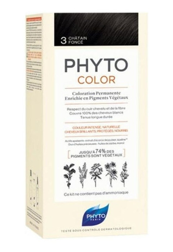 Phytocolor 3 Castaño Oscuro - Phyto Kit