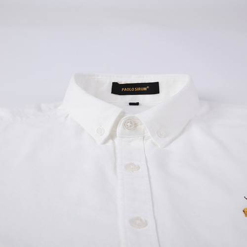 N Camisa Cómoda De Manga Larga Informal Ajustada Para Hombre