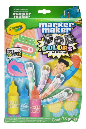 Pop Colors Kit De Repuesto Para Marker Maker Crayola Cd