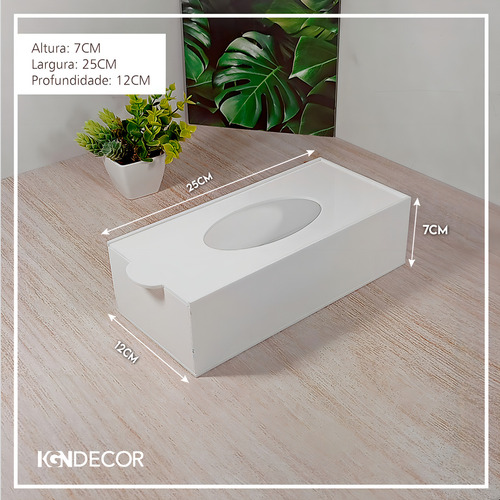 Caixa Porta Lenços De Papel Ou Interfolha Em Acrilico Branco Desmontável Fabricada Com Acrilíco 3mm Reaggio