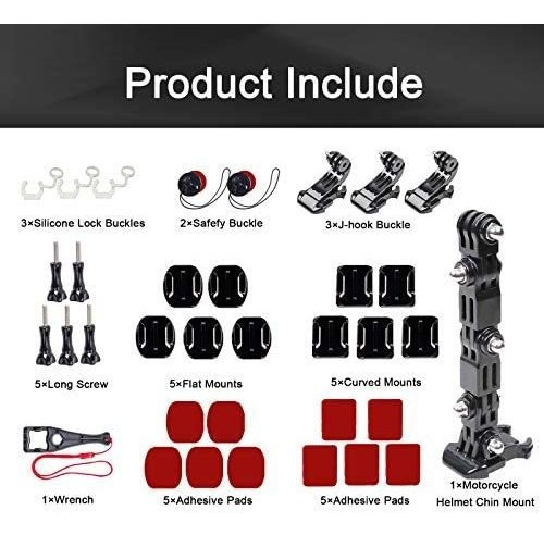 Imagen 2 de 7 de 37in1 Kits De Montaje Wlpreoe Casco De La Motocicleta Chin P