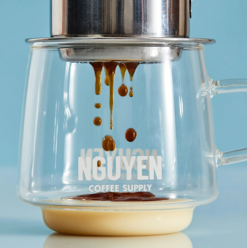 Imagen 2 de 8 de Cafetera Vietnamita Filtro Por Goteo Camping Portátil